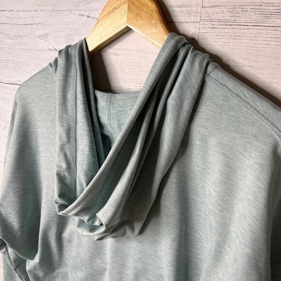 DKNY Sport Hoodie Womens Size Medium Light Teal Full Zip Jacket Stretch Comfort - Picture 13 of 16